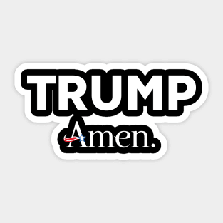 Trump Amen Sticker